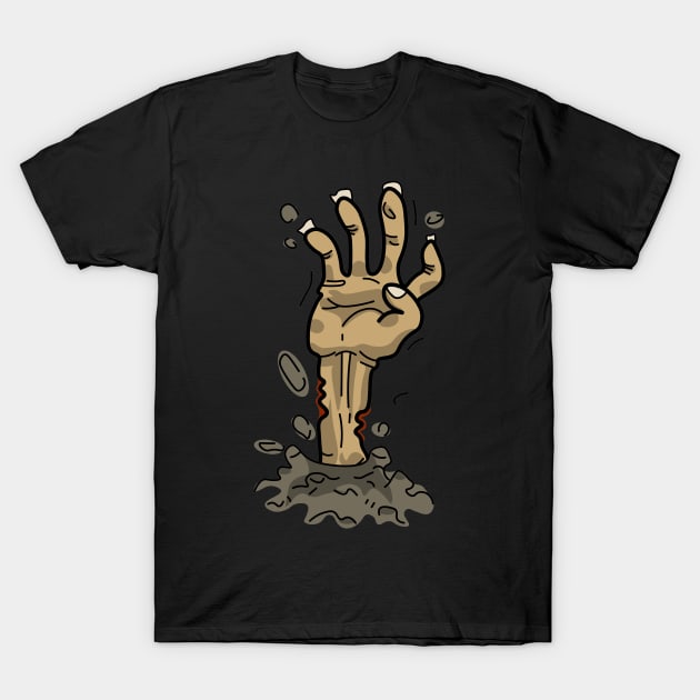 Zombie hand T-Shirt by OJ7